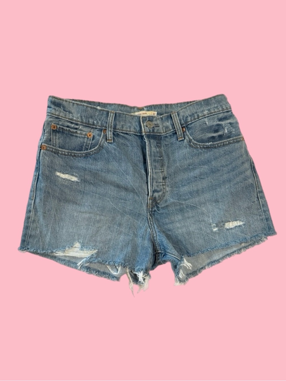 levi’s wedge fit short - light wash